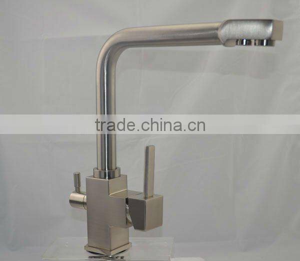 High Quality Brushed Nickel dual handle faucet Three Way Faucet