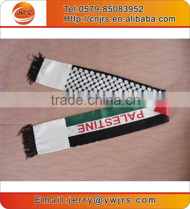 China factory wholesale world cup satin football scarf/digital printing scarf