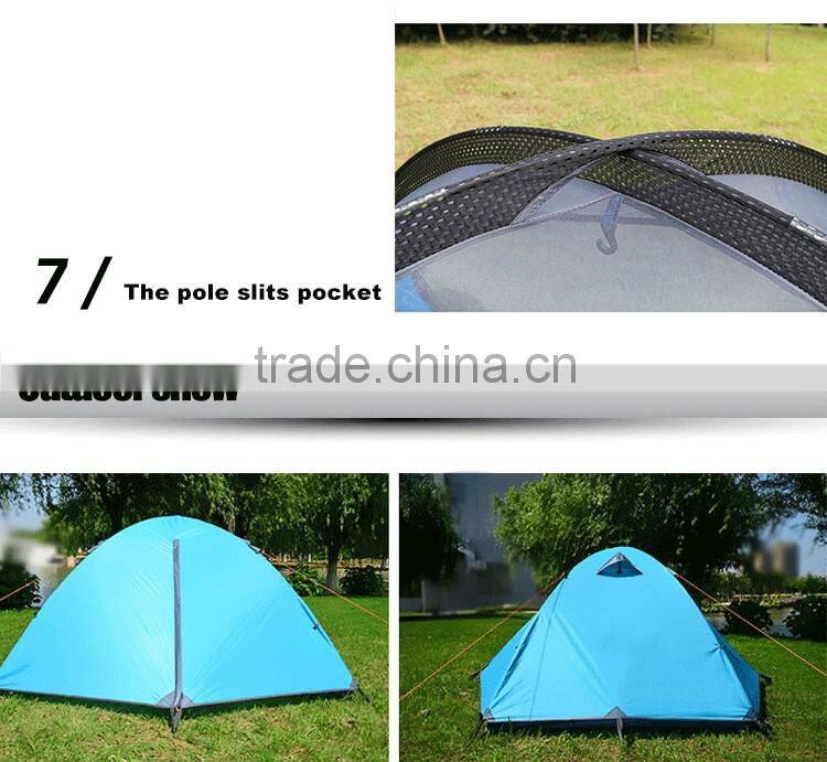 Hotsell Waterproof Double Layer 2 Person 3 Season Aluminum Rod outdoor camping tent