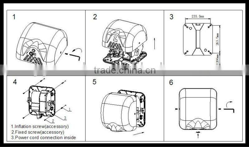 Low carbon content environmentally metal environmental hand dryer
