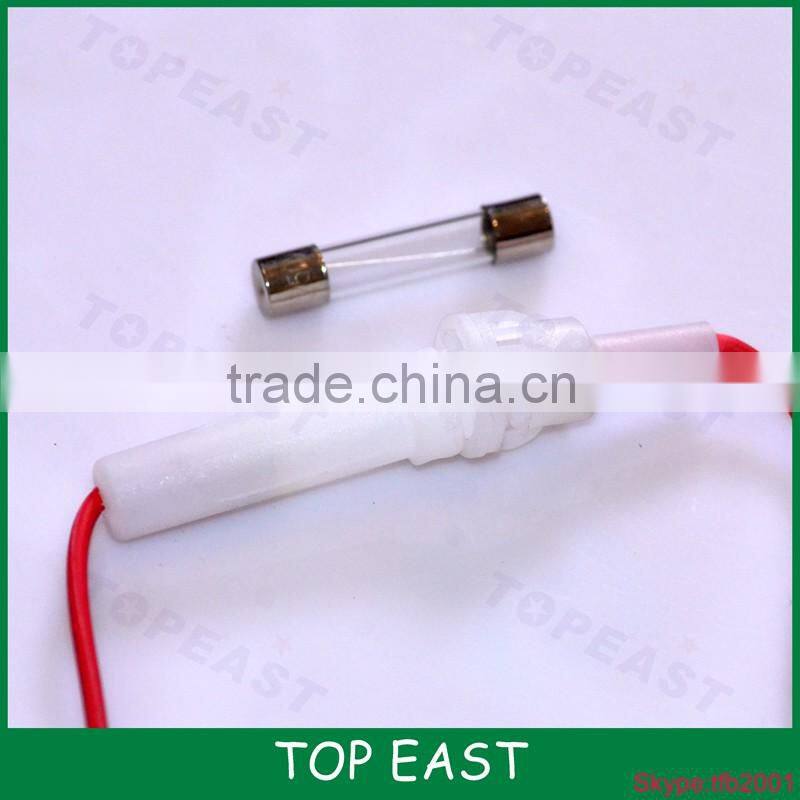 RED Black booster clamps jump lead cable battery clip charging covered with fuse protect