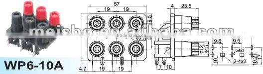 Universal four pole wire end terminals