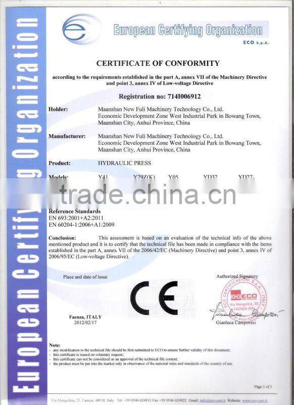 80 tons C Frame Hydraulic Press/hydraulic press/hydraulic press machine/single press/eccentric press/four column press