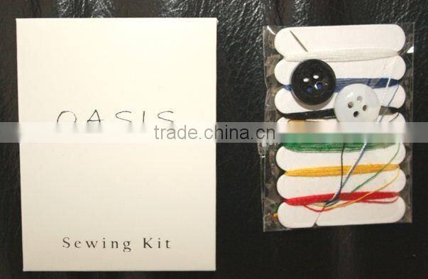 China manufacturer disposable hotel sewing kit /accordion sewing box