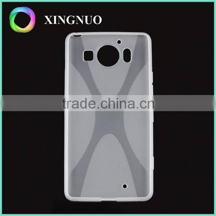 Slim Transparent Crystal Clear TPU Back Cover for Microsoft Lumia 950