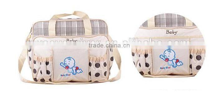 High quality large functional mommy bag cute baby diaper bag