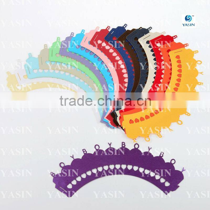Boy or Girl Style Laser Cut Cupcake Wrappers