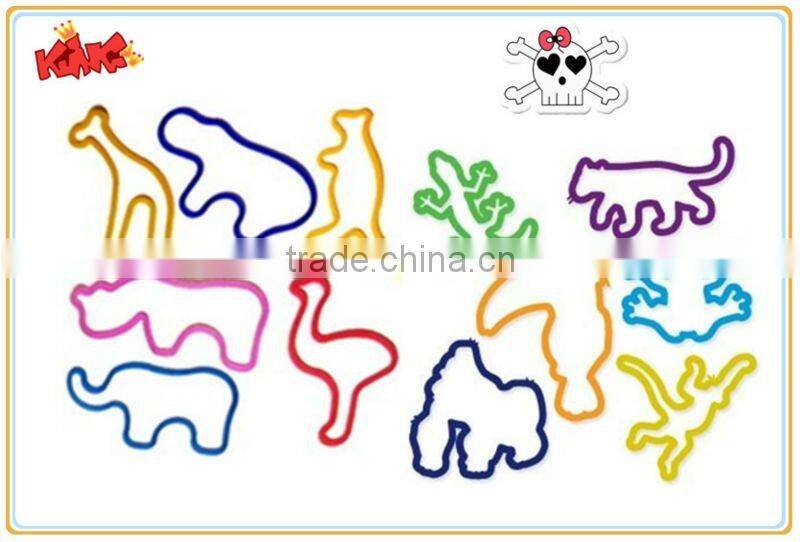 funny silicone rubber elastic bands for children education
