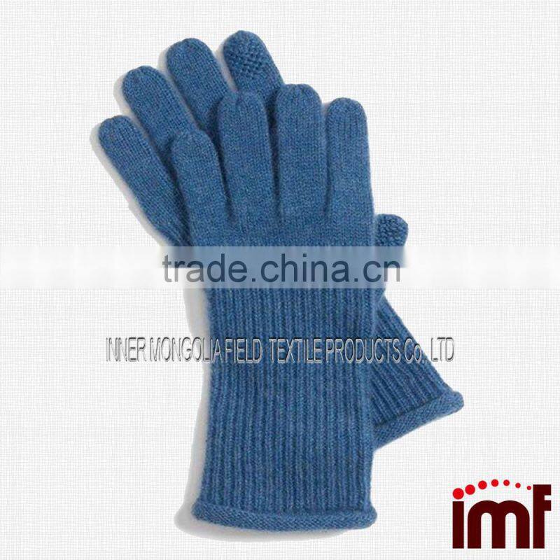 2015 New Products Mongolian Cashmere Top Glove Ski Mitten