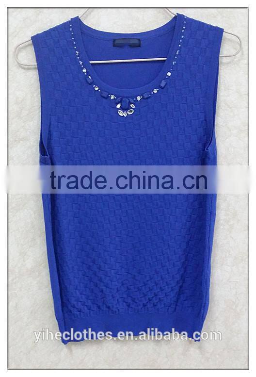 Fashion OL knitting vest lady's sleeveless pullover sexy vest