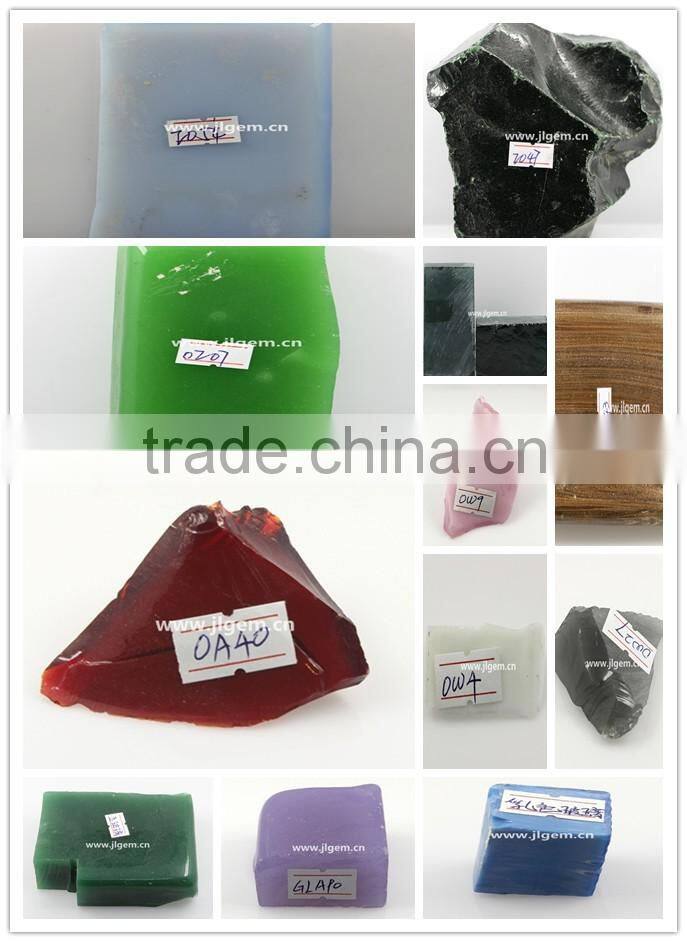 Faceted loose gemstones glass stone with four clovers beads glass jewelry