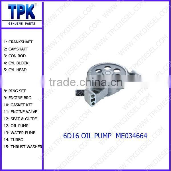 PC400-6 S6D125 OIL PUMP 6151-51-1004 6151-51-1005