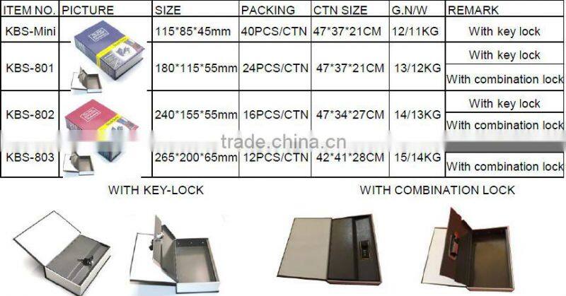 Custom Print Cardboard Fake Book Box Wholesale