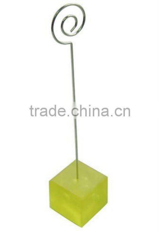 memo clip holder metal paper clip photo holder decorative