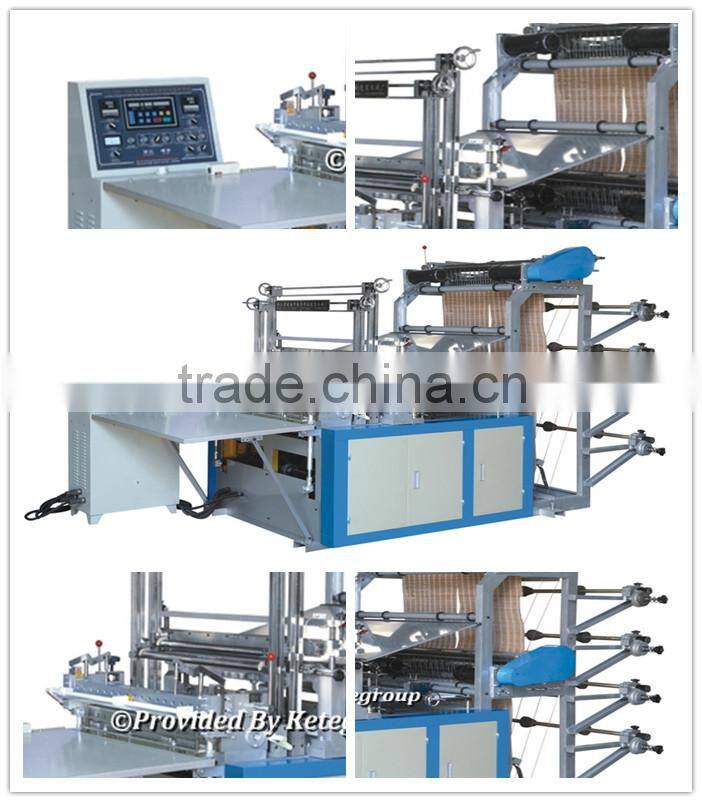 KETE High speed plastic cloth bag making machine