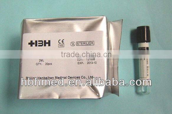 Glass/PET westergren esr blood tube