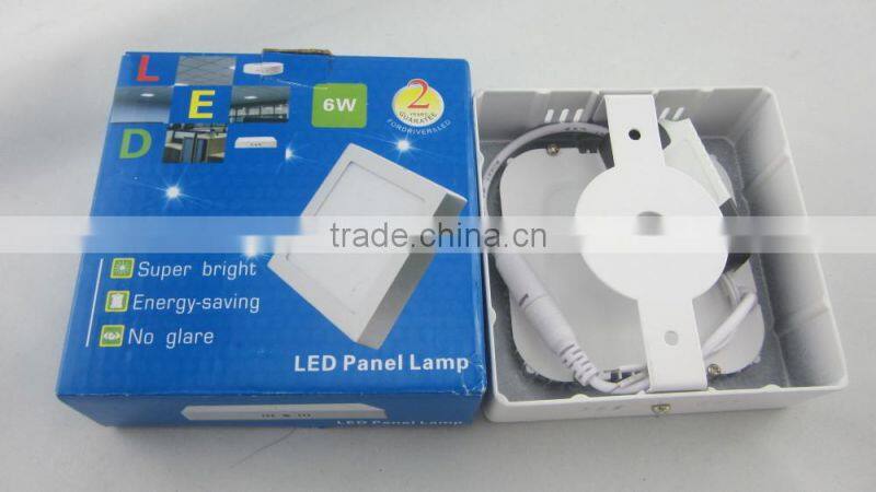 6W and round led panel light