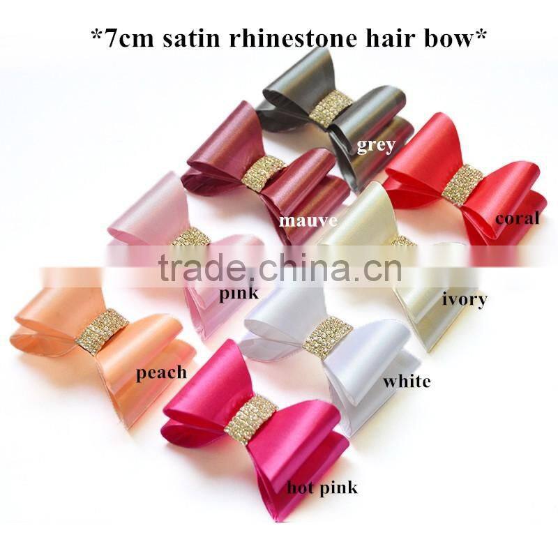 Wholesale candy color DIY craft flowers - kids shoe Decoration Shiny Golden Bow