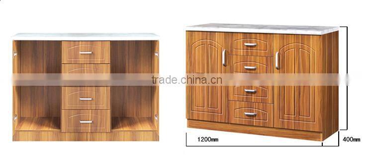 Chinese simple custom short kitchen cabinet mdf wooden kitchen cupboard on sale