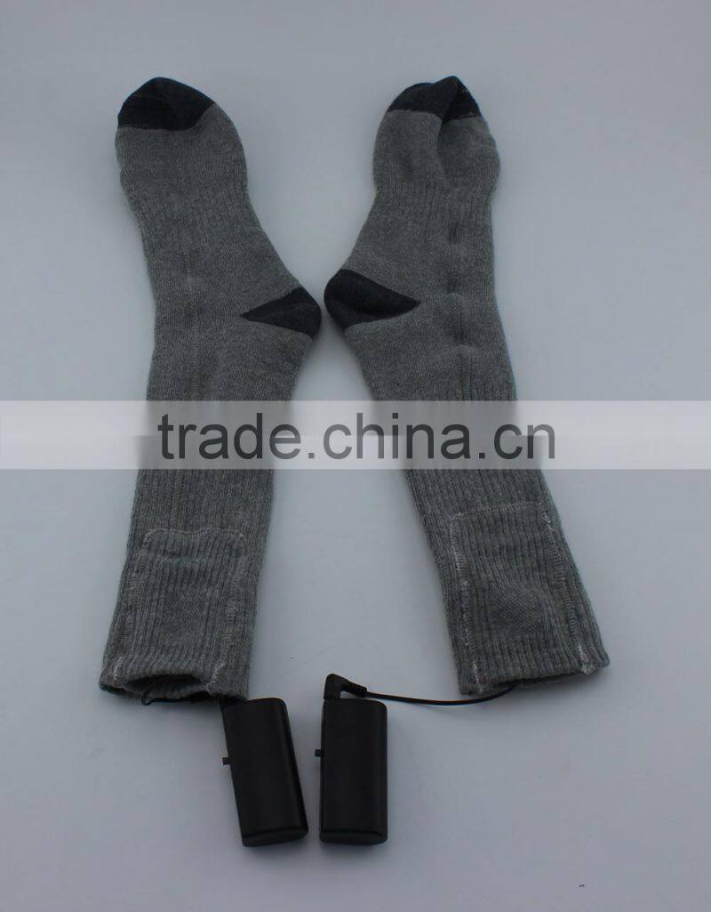 High quality winter thick double knitting thermal heat socks