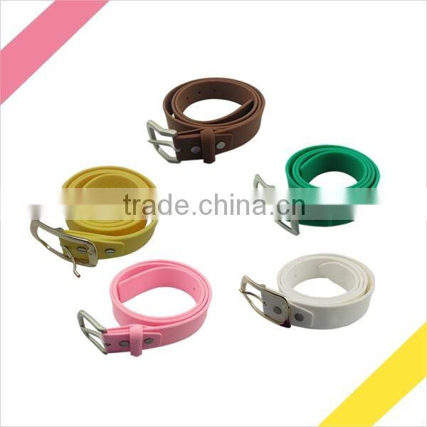 Fashion Silicone Soft Belt Grand White Silicone Belt Gummy Silicone Belt
