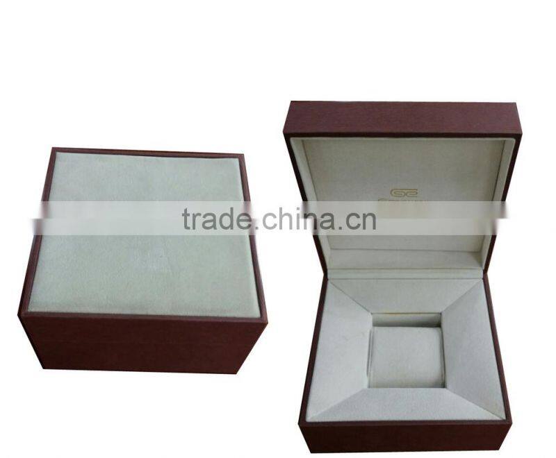Custom Paper Covering, Plastic Watch Box with Velvet Top