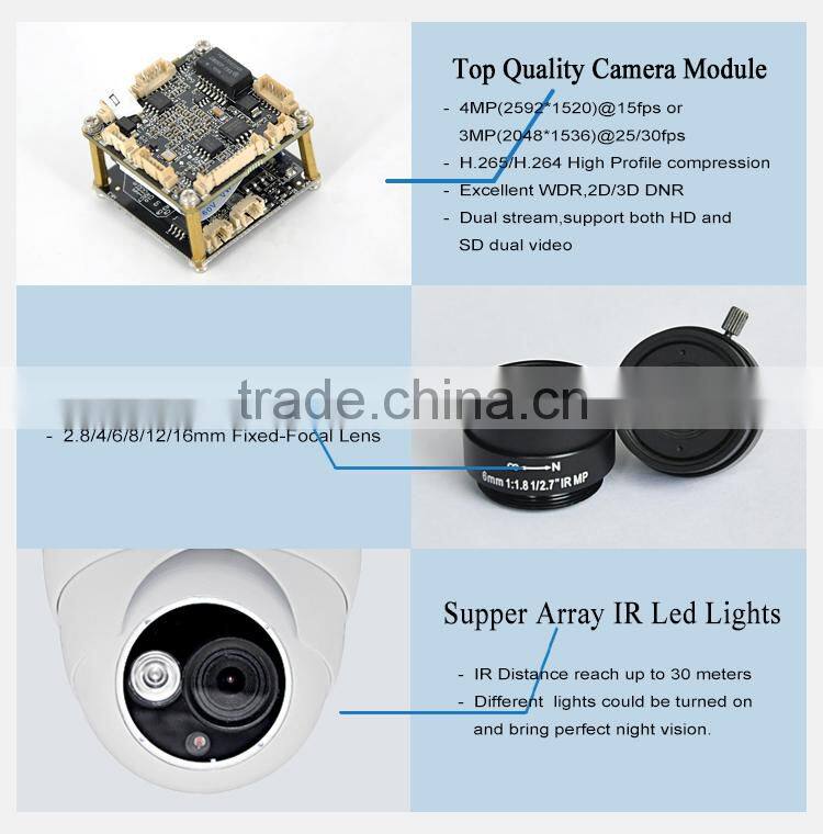 Best home security system camer digital cctv 3.0mp ip camer