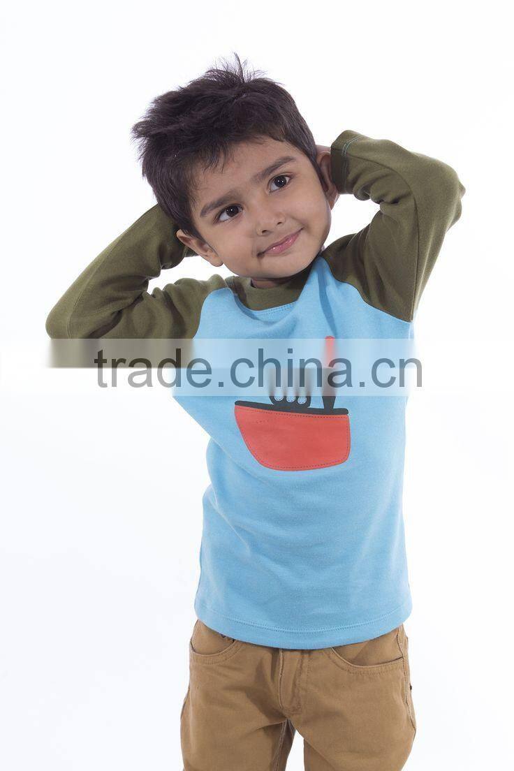 Boys fashion t shirt matching shirt and pants boys t-shirt printing