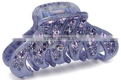Resin claw clip, shiny drilling medium Luxury crystal hair claw clip