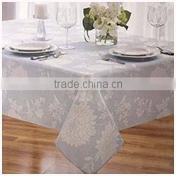 Made in china wholesale jacquard tablecloth poltester for wedding