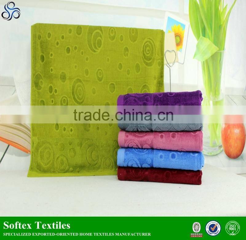 customized 100% cotton 21s yarn jacquard towel bar towel bath towel