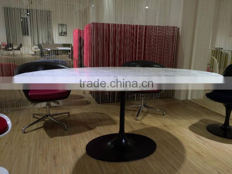 Oval Marble Top Dining Table, Oval Dining Table Marble, Oval Marble Dining Table CT-605