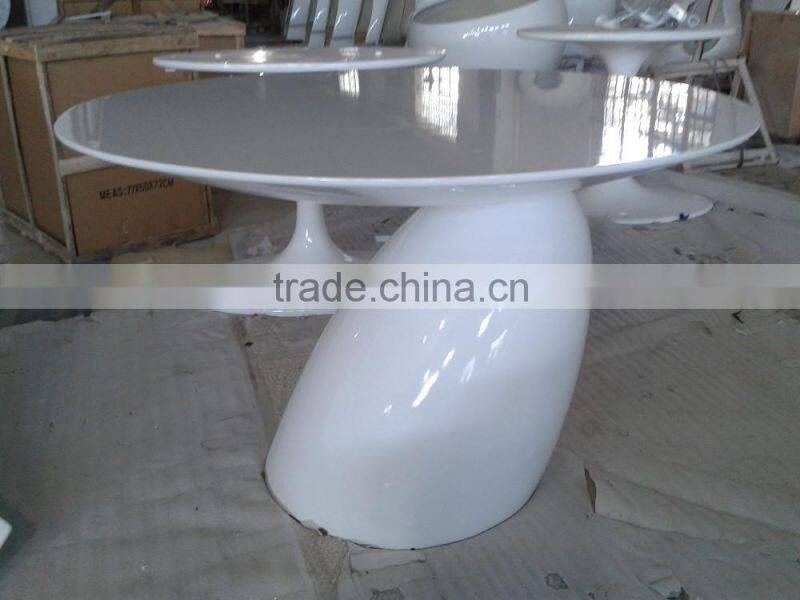 restaurant stylish fiberglass parabel dining table