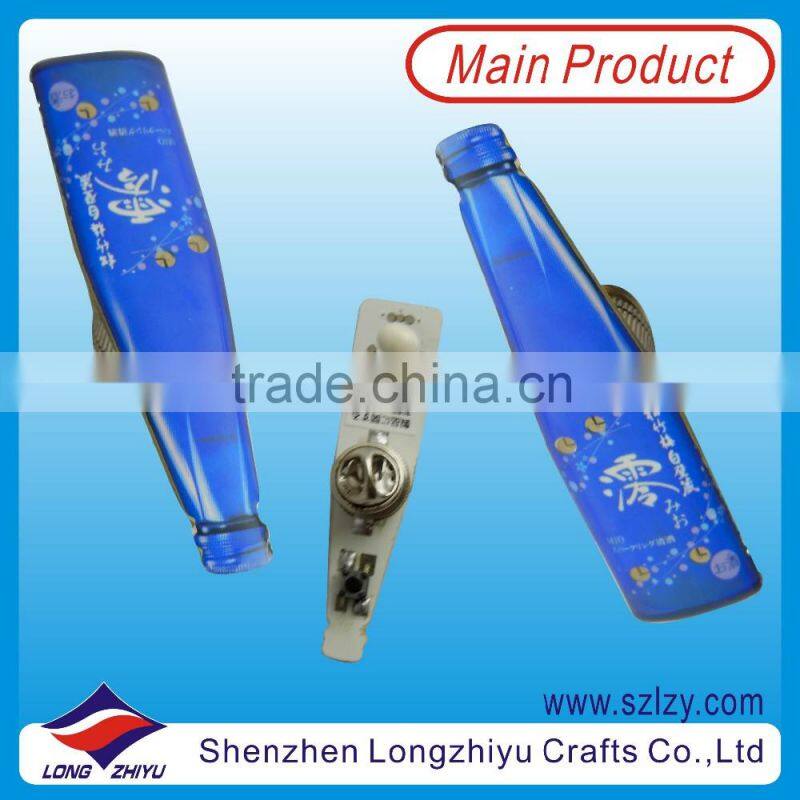 Cheap LED Flashing Light Badge Custom Design Printing Epoxy Led Badges