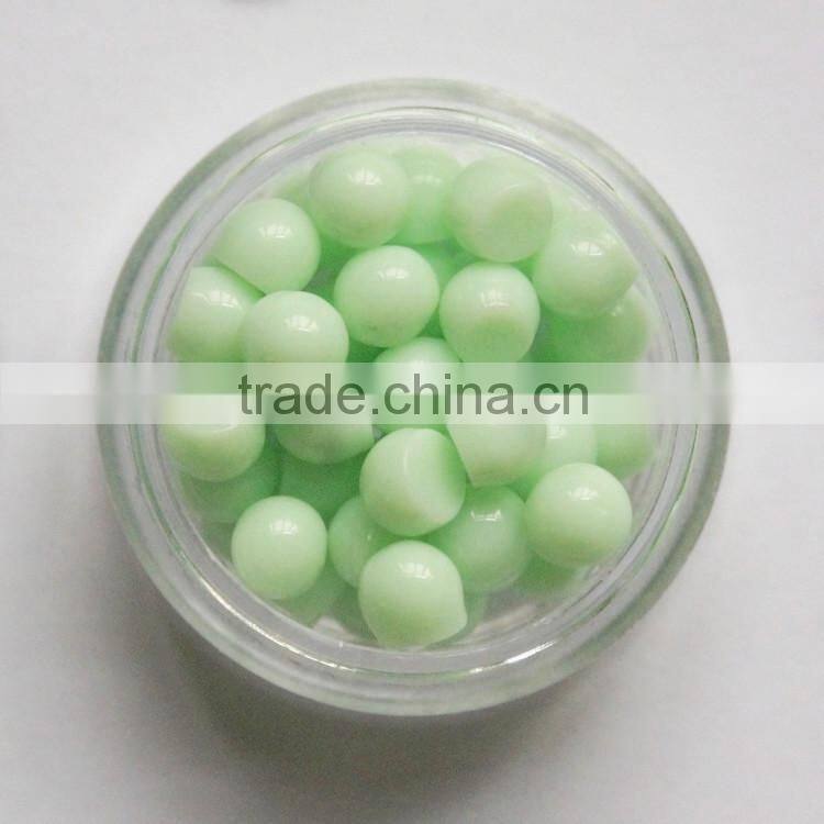 Wholesale Sweet Candy Color Nail Art Design Newest 4mm Flat Back Half Round Resin Ball Beads Pearl Nail Decoration Wheel