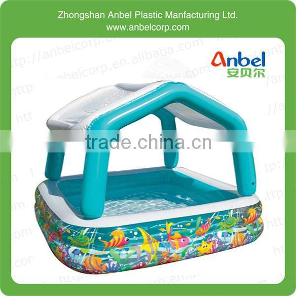 Above Ground Inflatable Swimming Pool with Pump Kid's house shape