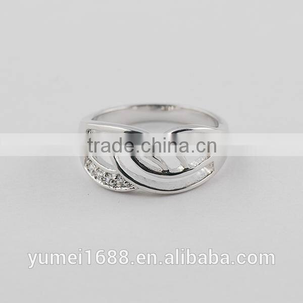Alibaba China Jewellery Manufacturer White cz Stone Women Fashion Rings