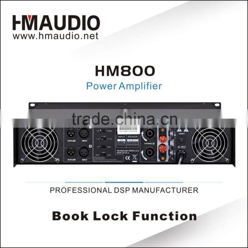 HM800 Professional Pa Audio Power Amplifier 2 channels