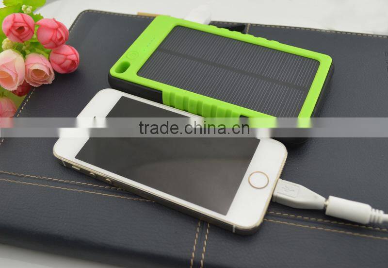 2015 new innovative high quality monocrystalline portable LED indicator slim mini portable solar panel charger