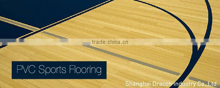 Anti-Slip Foamed PVC Sports Flooring Rolls