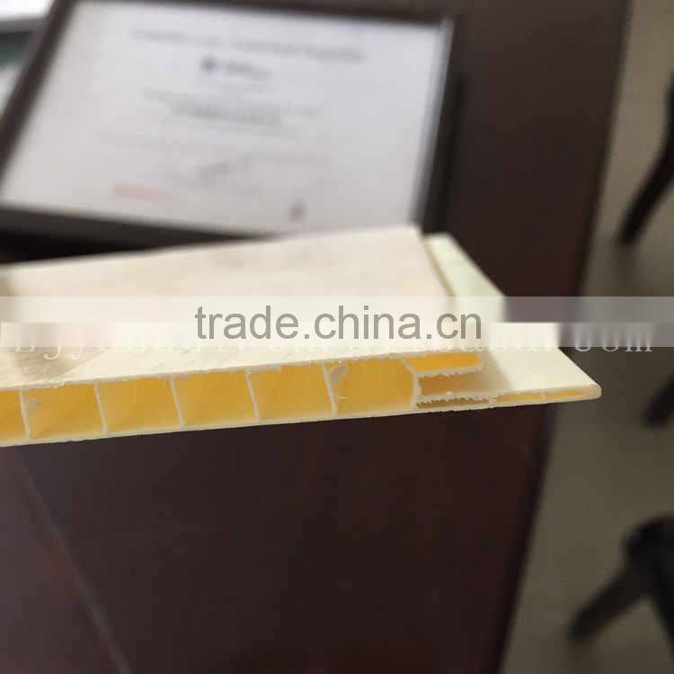 Interior decorative woooden design PVC ceiling panel 7mm