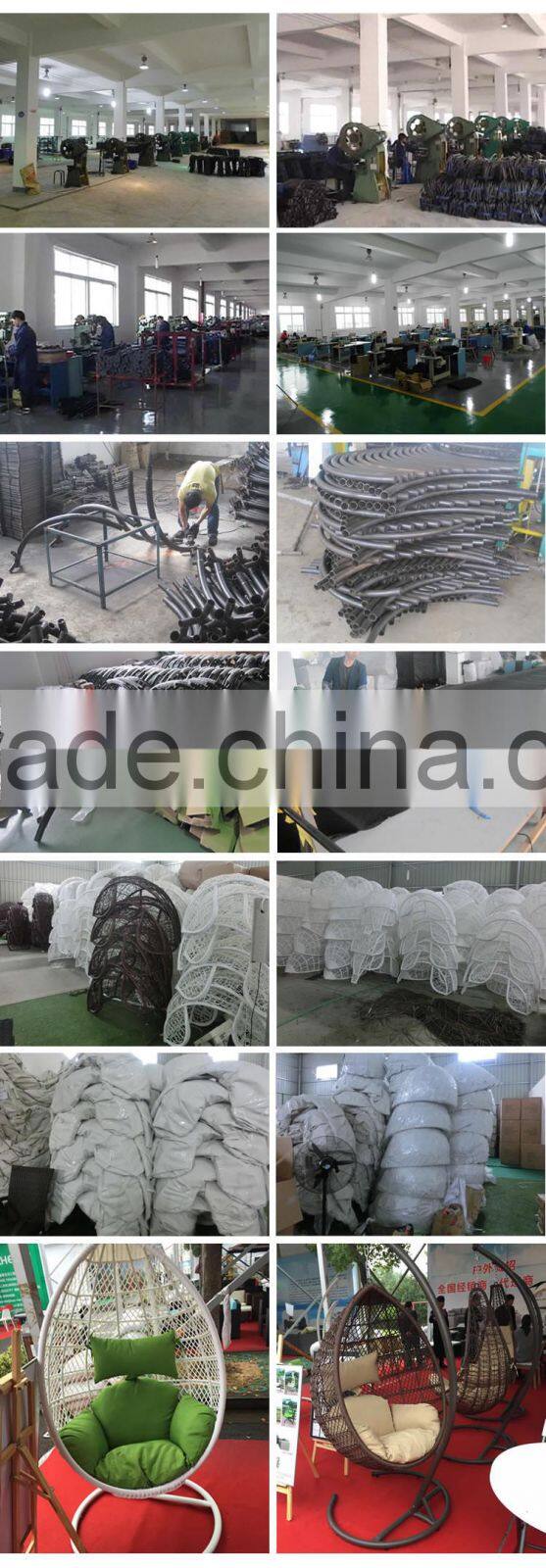 Outdoor hinging egg shaped chair