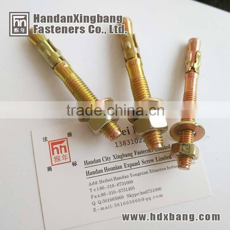 ANSI 1GI through bolt with white zinc plated made in hebei handan yongnian