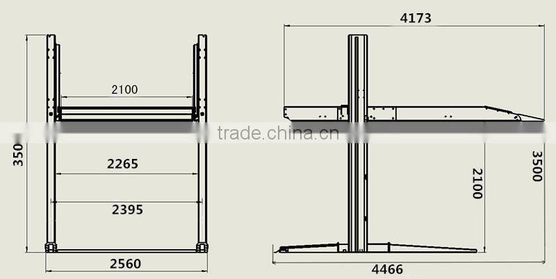 2 level hydraulic car parking lift