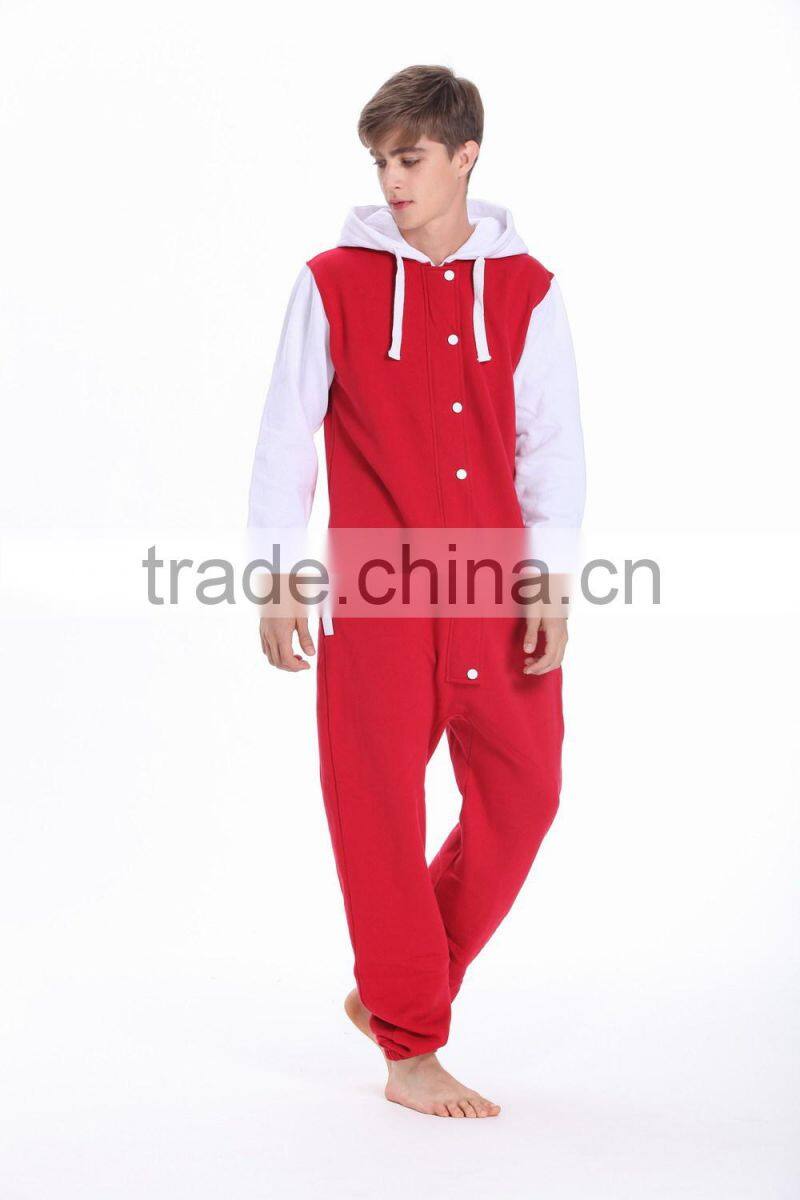 New arrival onesie jumpsuit one piece jump in suit zipped hoodie