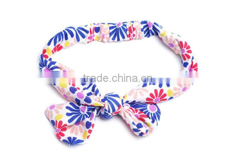 2015 New Cute Girls and Women Bowknot Hair bands Turban Knot Rabbit Headband Head wrap