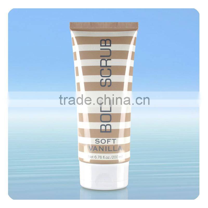 Large Oval Plastic Cosmetic Tubes for Body Scrub