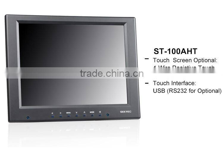 10 inch lcd panel tft display hdmi dvi vga ypbpr input multi-interface monitor