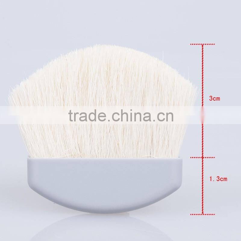 excellent animal hair white half moon blush brush with smooth face