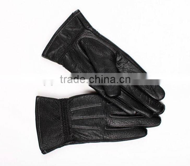 Newly mens Fashion warm genuine leather winter gloves